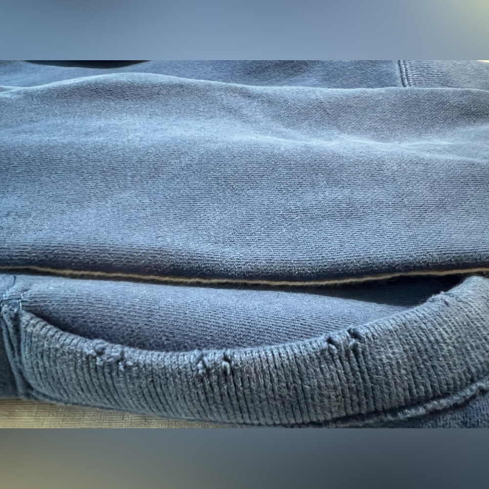 Hollister distressed Blue Hoodie, size Small - Picture 7 of 11